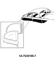 FRONT EDGE OF QUARTER WINDOW SEALS - 51 CONVERTIBLE & VICTORIA