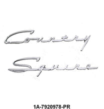 DOOR EMBLEMS -  51-54 "COUNTRY SQUIRE", 2 PAIR REQUIRED