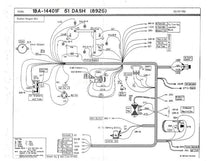 UNDER DASH TO ENGINE WIRES (COWL HARNESS) - 51 WAGON V8, WITH TURN SIGNALS