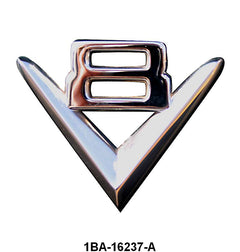 FRONT FENDER EMBLEMS - 51-53 PASS V8