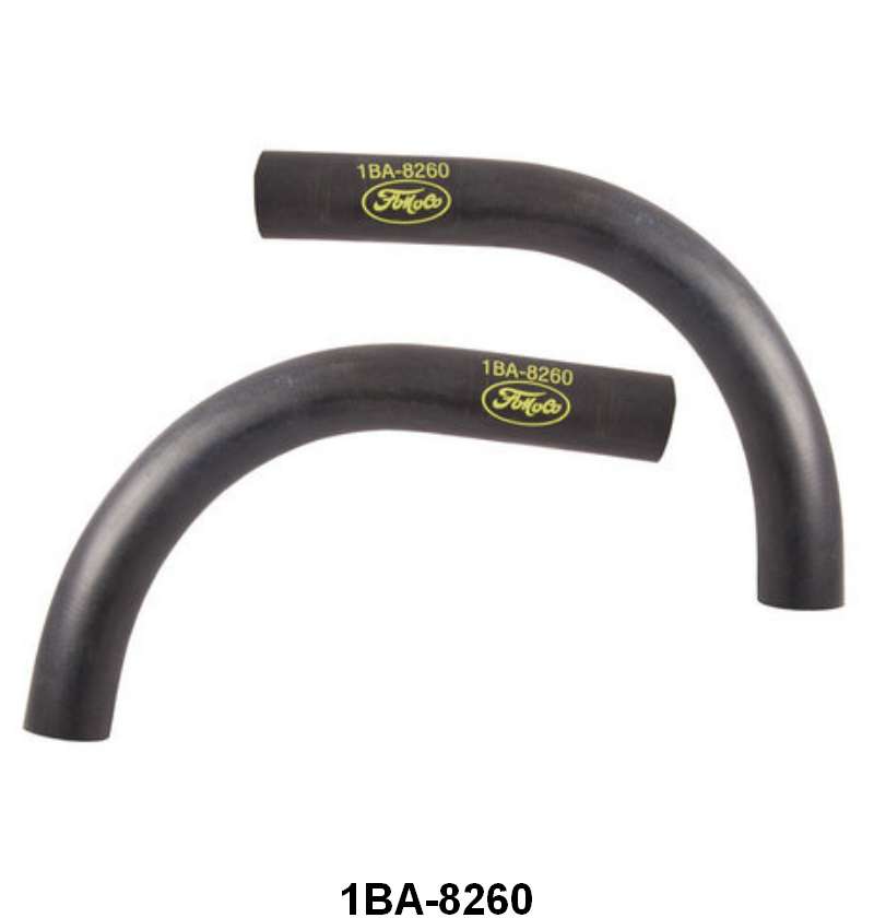 UPPER RADIATOR HOSE WITH FORD SCRIPT - 49-53 PASS/MERC V8