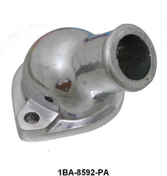 THERMOSTAT (WATER OUTLET) HOUSING - 49-53 PASS/MERC, 48-53 PU V8 POLISHED ALUM