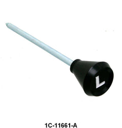 HEADLIGHT SWITCH KNOB WITH SHAFT - 51-52 F-1/F-3 BLACK