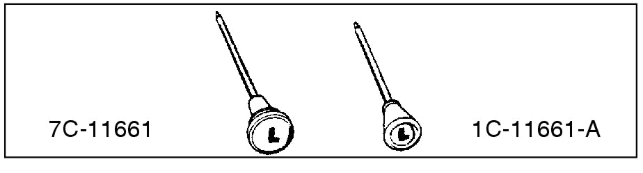 HEADLIGHT SWITCH KNOB WITH SHAFT - 51-52 F-1/F-3 BLACK