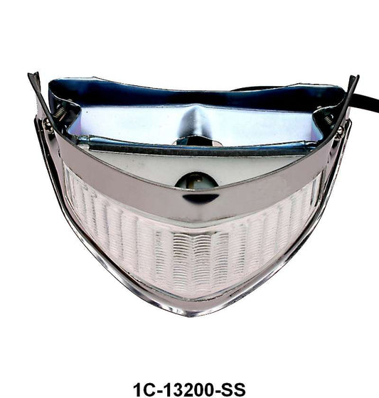 PARK LIGHT ASSEMBLY - 51-52 F-1/F-3 WITH STAINLESS BEZEL