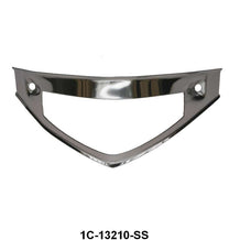 PARK LIGHT LENS BEZEL - 51-52 F-1/F-3  STAINLESS