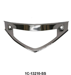 PARK LIGHT LENS BEZEL - 51-52 F-1/F-3  STAINLESS