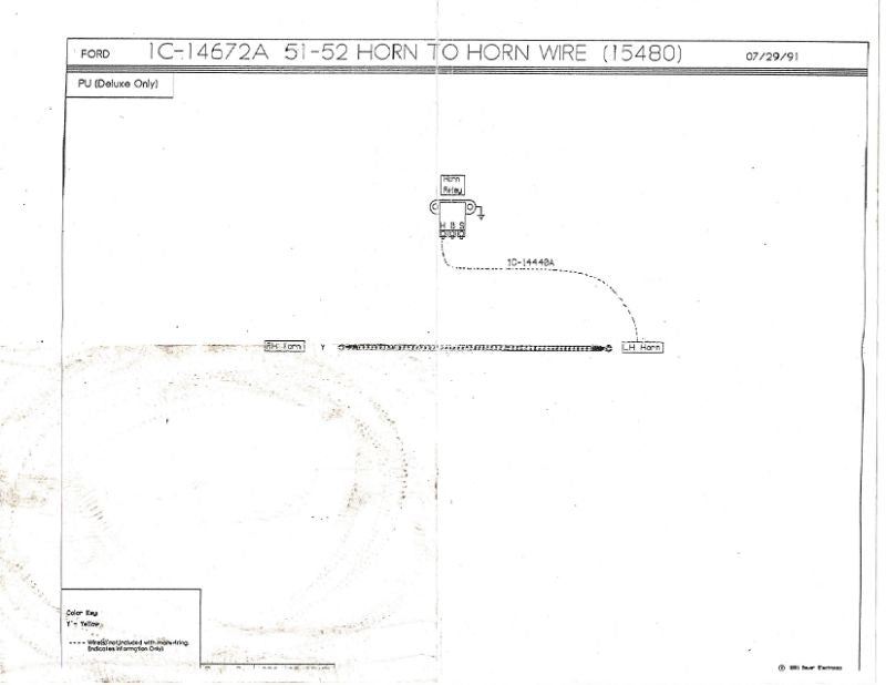 HORN TO HORN WIRE - 51-52 F-1/F-3