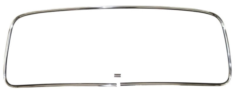 STAINLESS WINDSHEILD TRIM WITH SEAM CLIP -  48-52 F-1/F-3