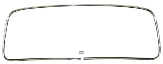 STAINLESS WINDSHEILD TRIM WITH SEAM CLIP -  48-52 F-1/F-3