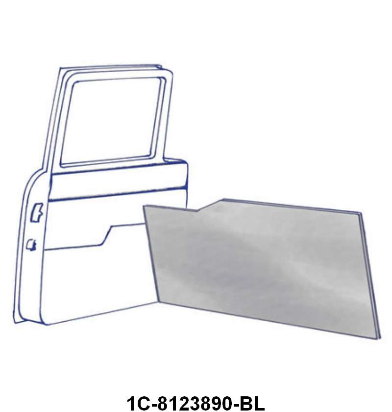 BLACK CARDBOARD DOOR PANELS - 51-52 F-1/F-3