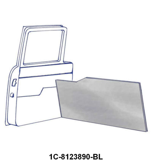 BLACK CARDBOARD DOOR PANELS - 51-52 F-1/F-3
