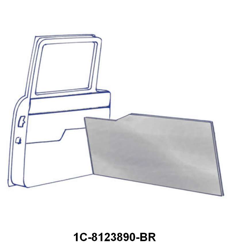 BROWN CARDBOARD DOOR PANELS - 51-52 F-1/F-3