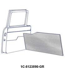 GRAY CARDBOARD DOOR PANELS - 51-52 F-1/F-3