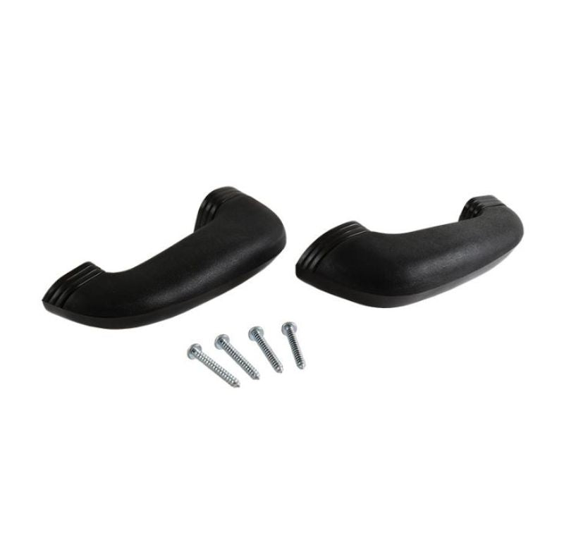 DOOR ARM REST KIT - 49-51 PASS, 51-56 F-100/F-350, BLACK GRAIN TEXTURE