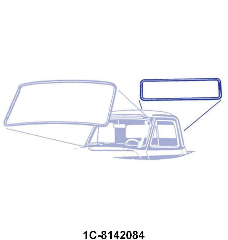 REAR/BACK WINDOW SEAL - 51-52 F-1/F-3