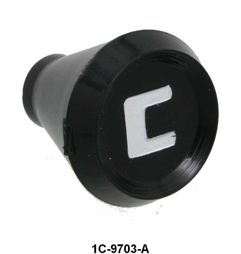 CHOKE CABLE/ROD KNOB - 51-52 F-1/F-3 BLACK