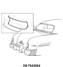 REAR/BACK WINDOW SEAL - 51 MERC COUPE/SEDAN WITH LOCK STRIP
