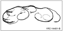 UNDER DASH TO ENGINE WIRES (COWL HARNESS) - 51 F-1/F-3, V8