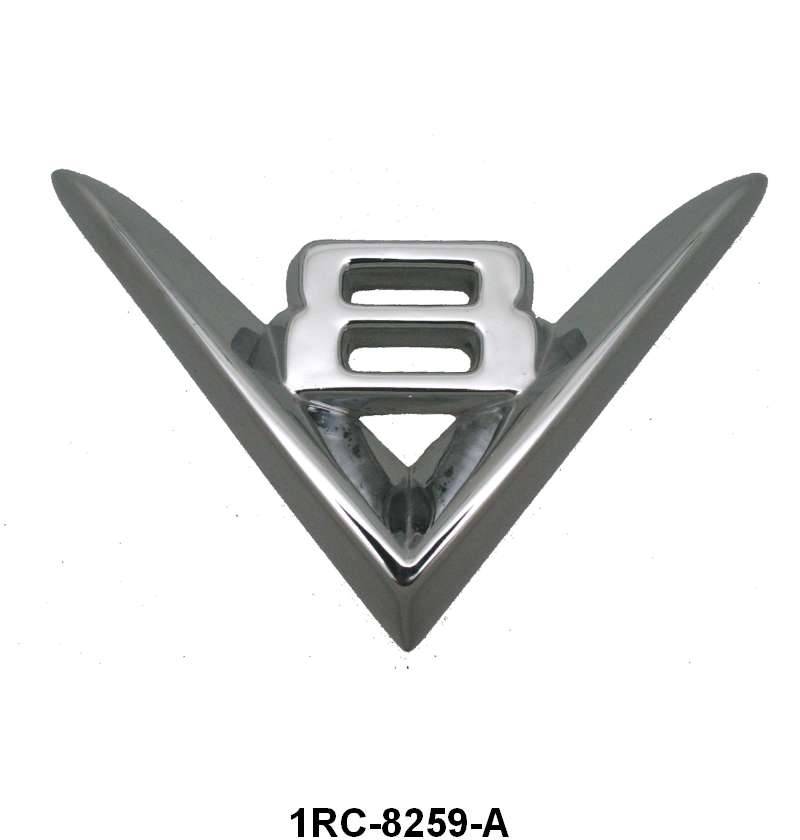 GRILLE EMBLEM - 51 F-1/F-3 "V8"