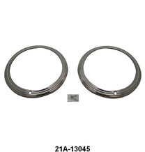 HEADLIGHT DOOR/BEZELS - 42 PASS STAINLESS W/3 RIBS