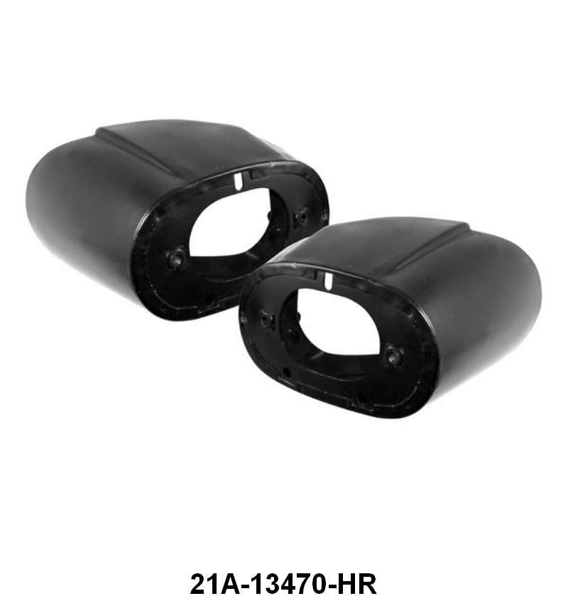 TAIL LIGHT HOUSINGS - 42-48 PASS EX WAGON, WITHOUT TOP TRIM HOLES