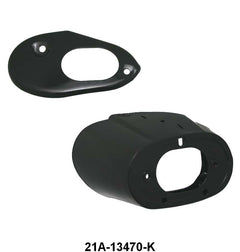 TAIL LIGHT HOUSINGS - 42-48 PASS EX WAGON, WITH TOP TRIM HOLES