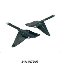 HOOD HINGE BRACKETS - LATE 41-48 PASS/MERC, BLACK