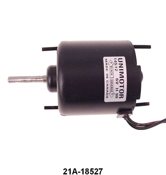 UNIVERSAL HEATER MOTOR - 6 VOLT, 1 SPEED, 49-55 PASS, 53-55 F-100/F-350