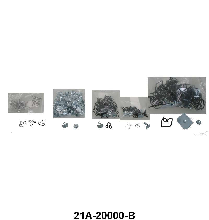 TRIM CLIP KIT - 42-46 COUPE & 2 DOOR SEDAN COMPLETE KIT