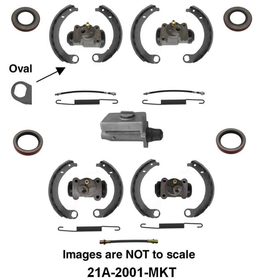 HYDRAULIC BRAKE OVERHAUL KIT - 46-48 PASS/MERC