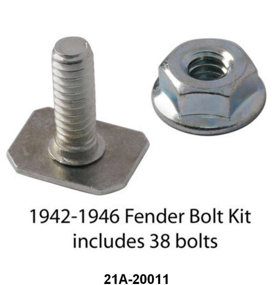 FENDER TRIM CLIPS - 42-46 PASS 38 pcs