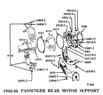 TRANSMISSION MOUNT - 42-48 PASS/MERC, 42-47 PU, 48-52 F-1 3spd