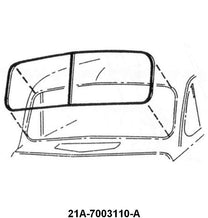 WINDSHIELD SEAL - 41-48 FORD COUPE, SEDAN, WAGON,  WITHOUT GROOVE FOR CHROME