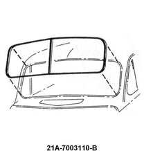 WINDSHIELD SEAL - 41-48 FORD & MERC COUPE/SEDAN/WAGON, WITH GROOVE FOR CHROME