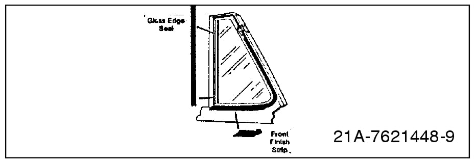 VENT WINDOW SEALS - 41-48 FORD/MERCURY CONVERTIBLE