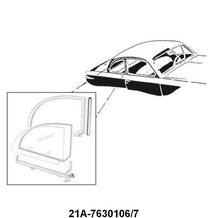 FRONT EDGE OF QUARTER WINDOW SEAL - 42-49 CONVERTIBLE