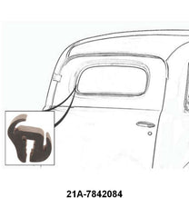 REAR/BACK WINDOW SEAL - 42-48 SEDAN DELIVERY