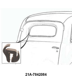 REAR/BACK WINDOW SEAL - 42-48 SEDAN DELIVERY