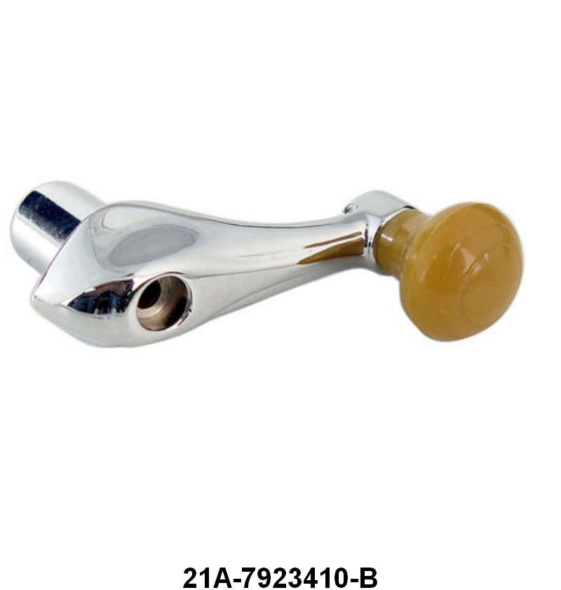 QUARTER WINDOW HANDLE - 42 WAGON W/BUTTERSCOTCH KNOB