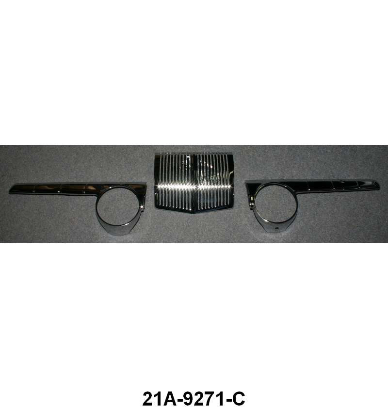 METAL DASH PANELS - 42-48 PASSENGER CHROME