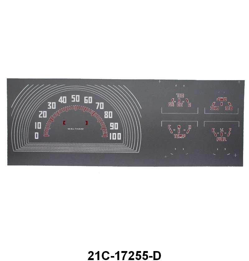 GAUGE FACE DECAL KIT - 42-47 PICKUP 50LBS OIL