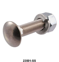 CARRIAGE BOLT - STAINLESS,  5/16"-24 THREAD, 1-1/2" LONG