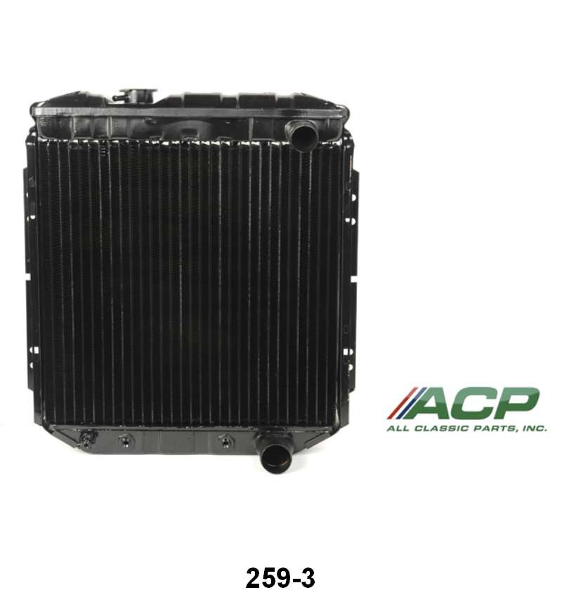 COPPER/BRASS RADIATOR - 63-65 FLCN/CMT, 64-66 MUST W/260/289 3 CORE