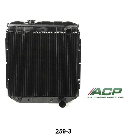 COPPER/BRASS RADIATOR - 63-65 FLCN/CMT, 64-66 MUST W/260/289 3 CORE