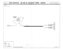 HEADLIGHT BUCKET WIRES - 42-48 MERCURY 40"