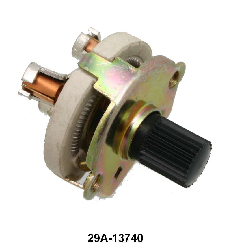 DASH LIGHT DIMMER SWITCH - 42-48 MERC  BLACK KNOB