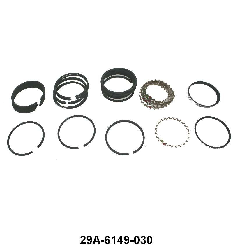 PISTON RINGS - 39-53 PASS/MERC/PU .030 SIZE FOR 3-3/16" BORE