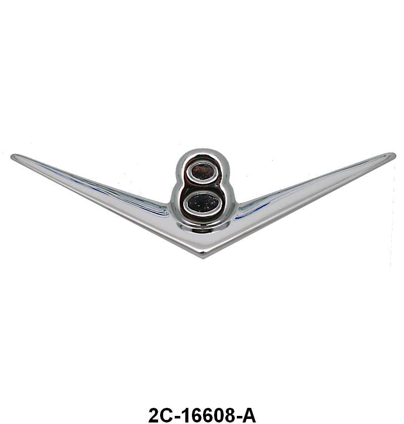 FRONT HOOD EMBLEM - 52 F-1/F3 V8