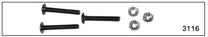 DOOR HINGE SCREW - 35-36 PASS SET OF 3 WITH NUTS